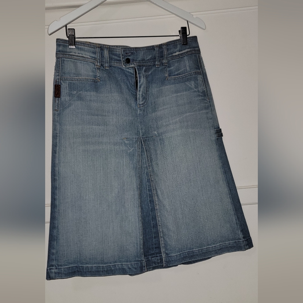 For All 7 Mankind Denim A-Line Skirt Size 28 - Picture 2 of 15